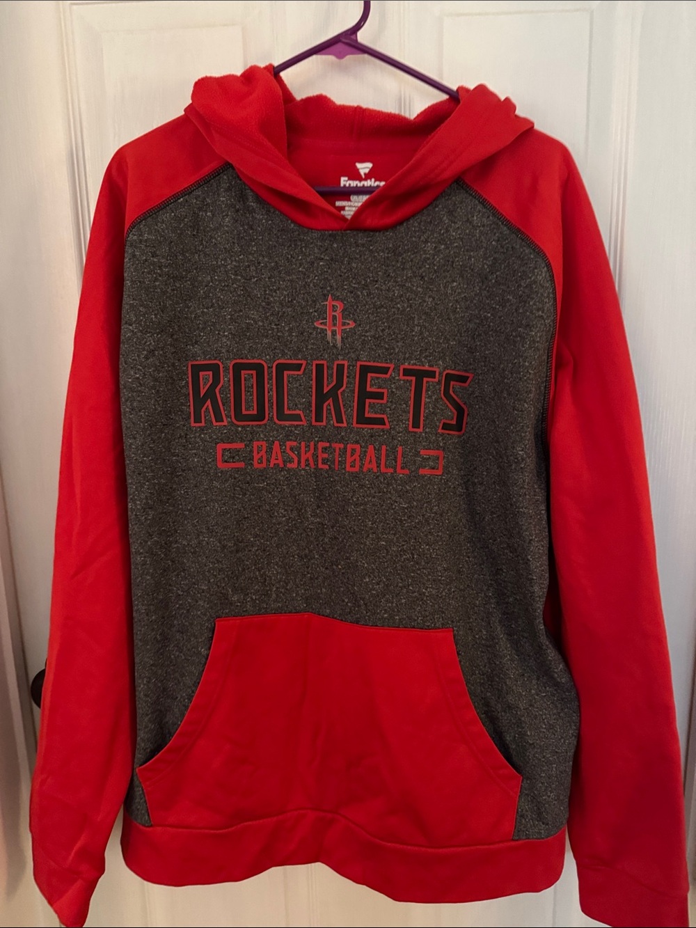 Fanatics Red & Charcoal Houston Rockets Hoodie- Men's